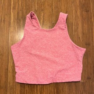 Outdoor voices high neck pink sports bra - Small